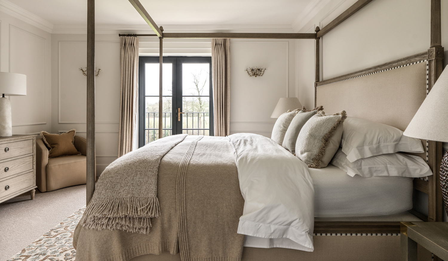 Classic Surrey Hills Country House for Modern Living by Studio WD Bedrrom Design